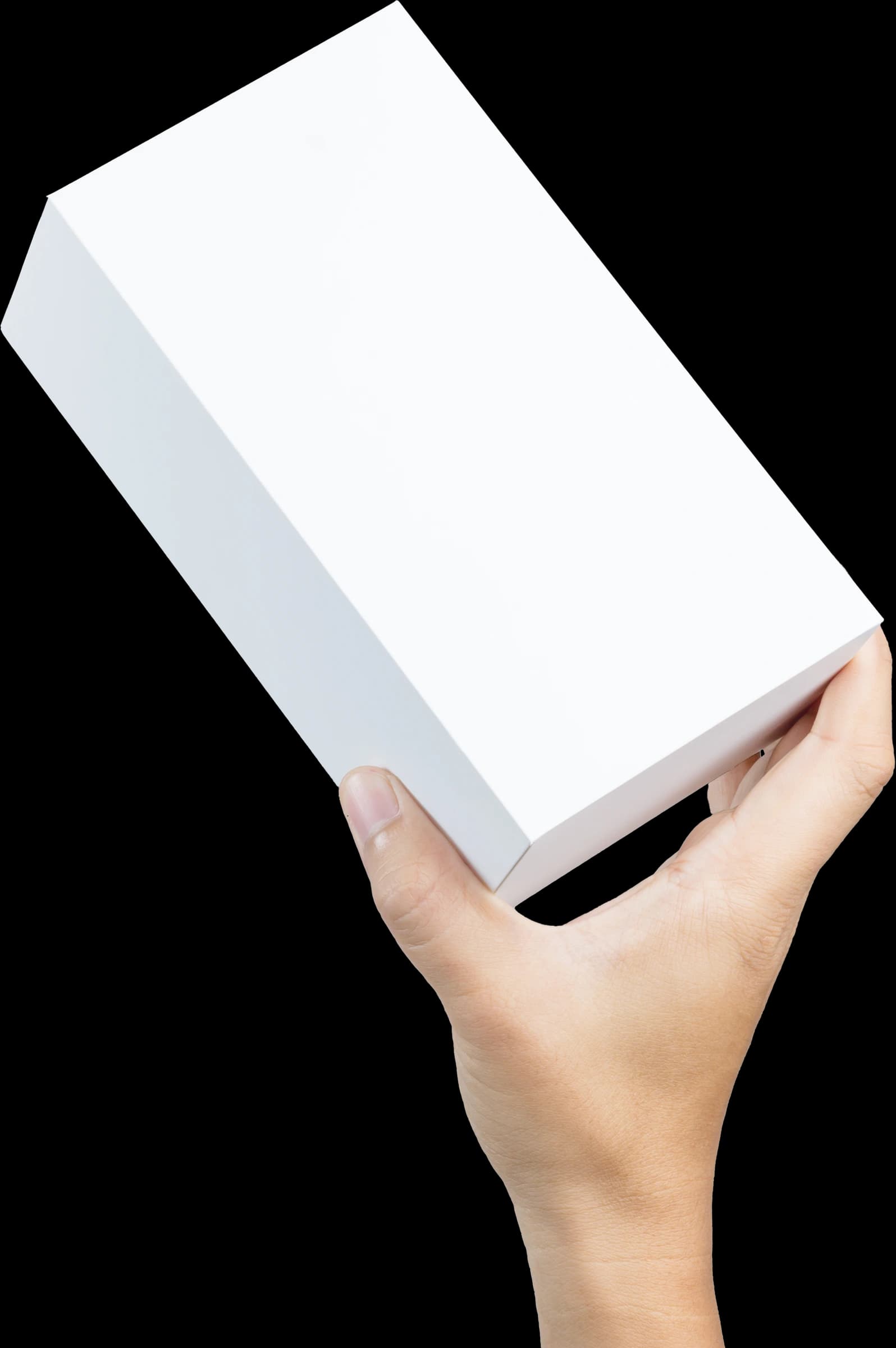 Hand holding a Strut treatment box