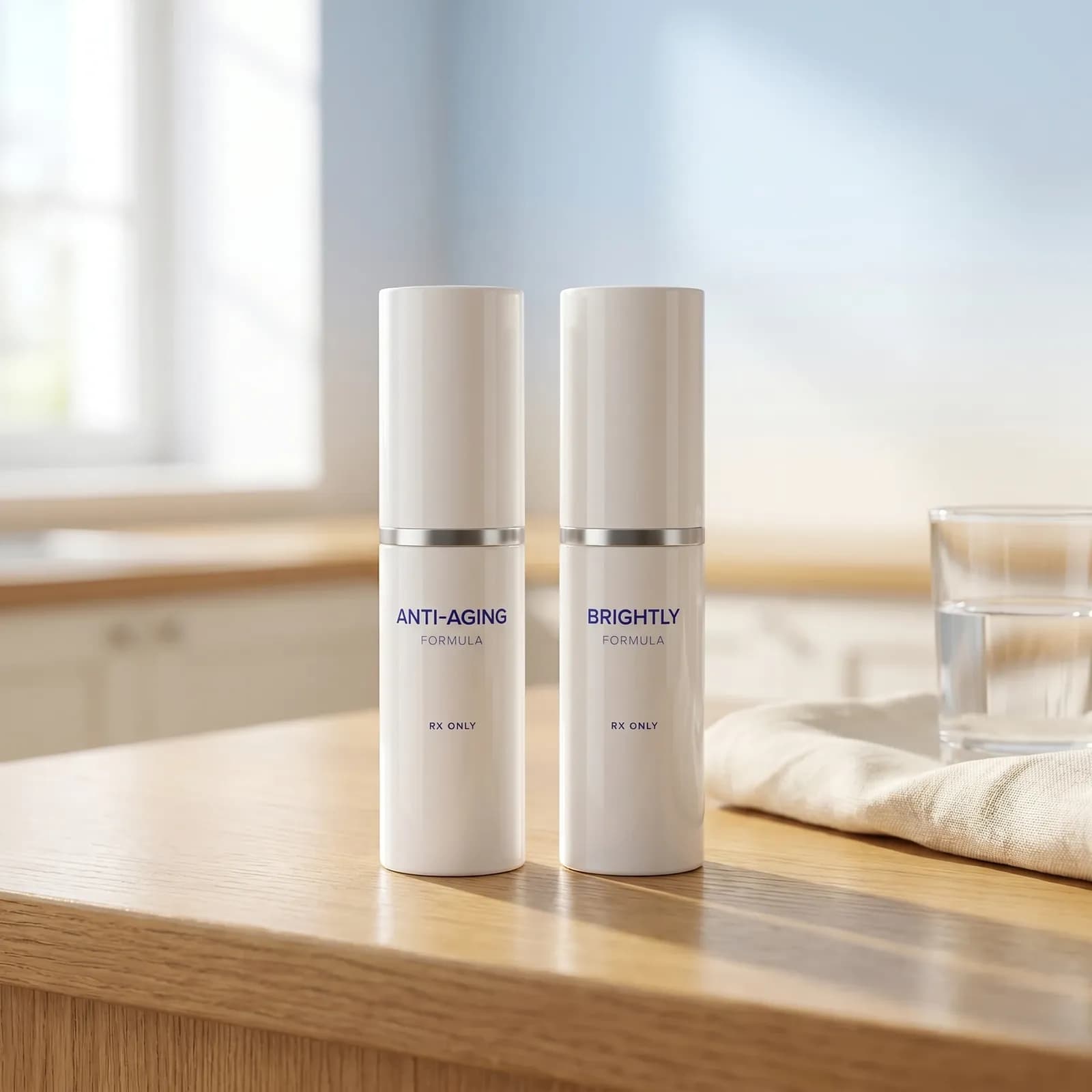 Strut Brightly and Strut Anti-Aging bottles