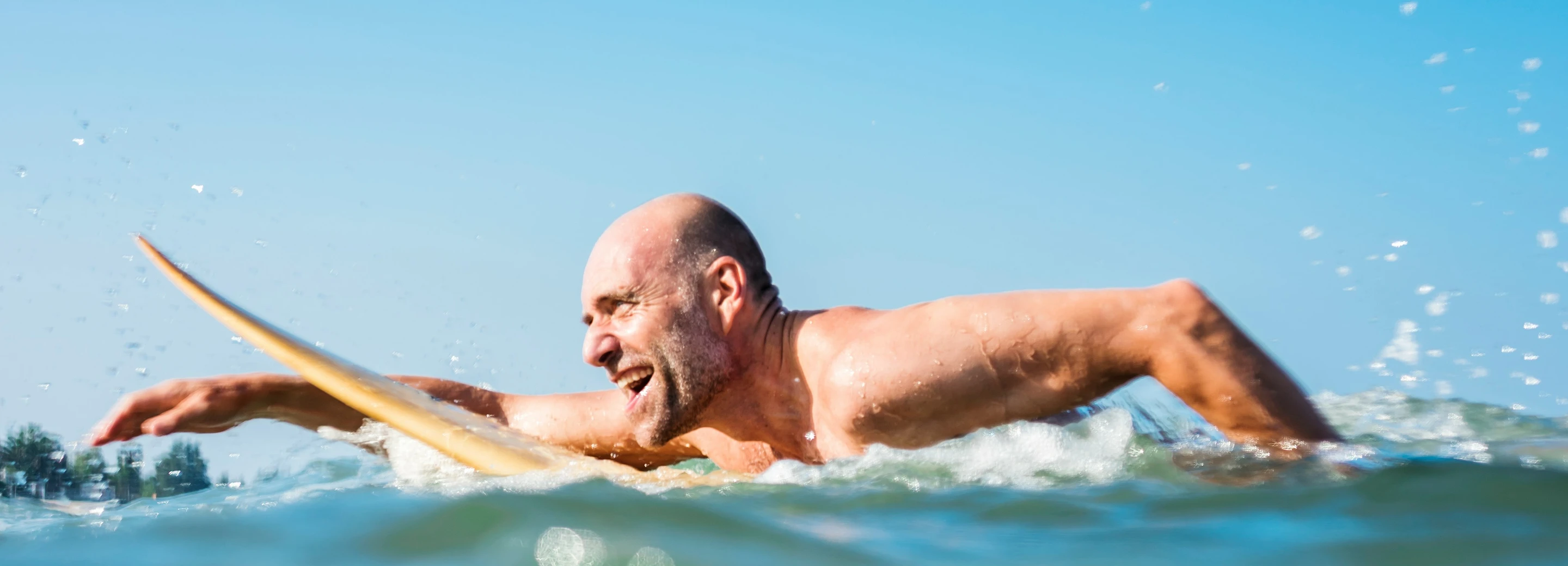 Surfer on a wave